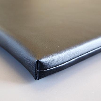 3237-baby changing mat, black pu-leather